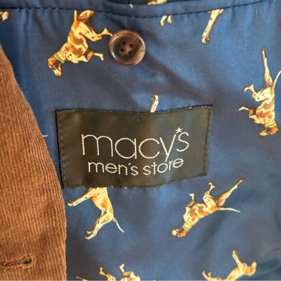 Lauren Ralph Lauren Brown Stretch Corduroy Sport Coat Men’s 44R Elbow Patches - Picture 6 of 10